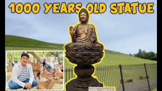 1000 YEARS OLD BUDDHA STATUE IN JAPAN!! VIEW FROM THE TOP OF HILL!!