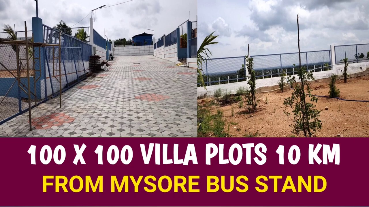 100 x 100 Luxury Villa Plots for Sale | Just 10km from Mysore Bus Stand 🌳🏡