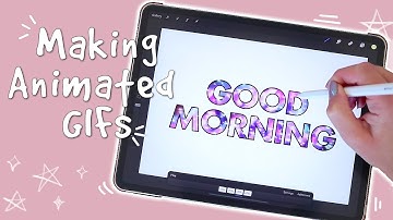 How To Make Animated GIF in Procreate | step by step tutorial for beginners