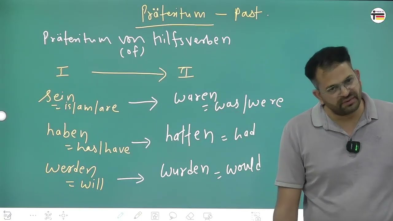 A1 - Tempus | Past form of Helping Verbs & Future Tense in German Grammar | Language Live, Jaipur