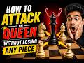 How to attack on queen without losing any piece😱Chess Gameplay #chess #chesstactics #sports #game