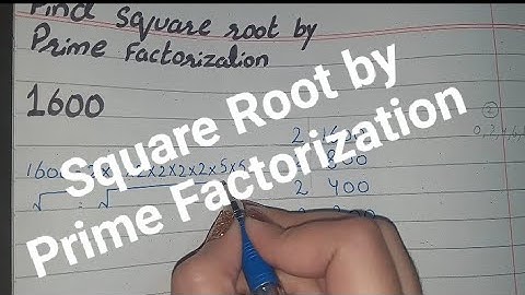 Find Square Root by prime Factorisation method for class 8, Find Square Root by prime Factorization