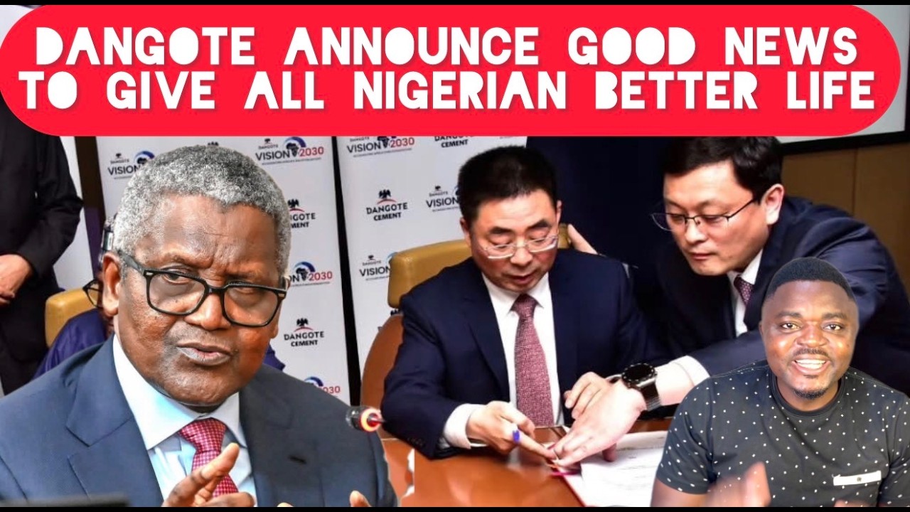 Нигерийский миллиардер Данготе объявил хорошие новости, которые улучшат жизнь нигерийцев.