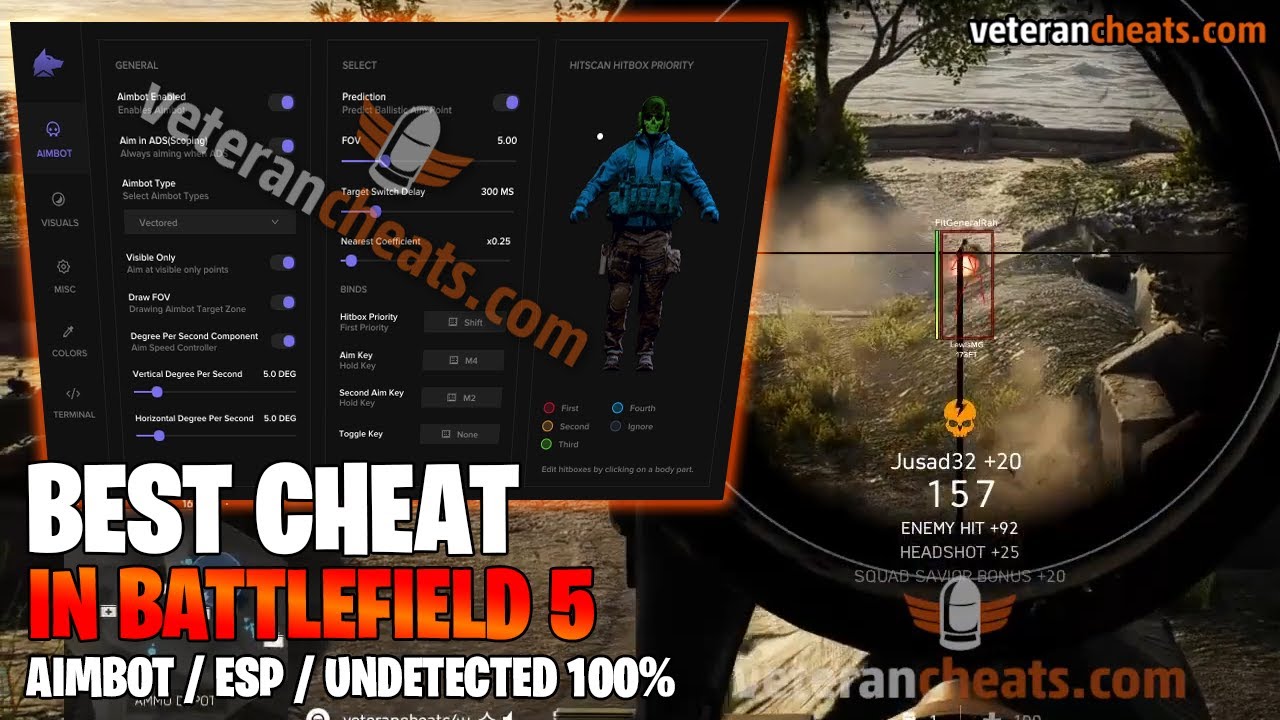 These NEW BFV Cheats are insane - Aimbot, ESP, No Recoil & More - Veterancheats.com