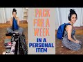 Pack for a week in personal item! 🔥 Nani Vazana