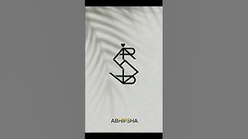 Logo name ABHIPSHA. Comment your names #logo #namelogo #graphicdesigner #ytshorts #abhipsha #viral