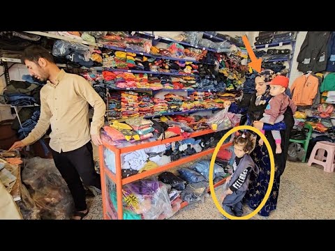 divorced woman A trip to buy clothes 😍🛍️ for children.