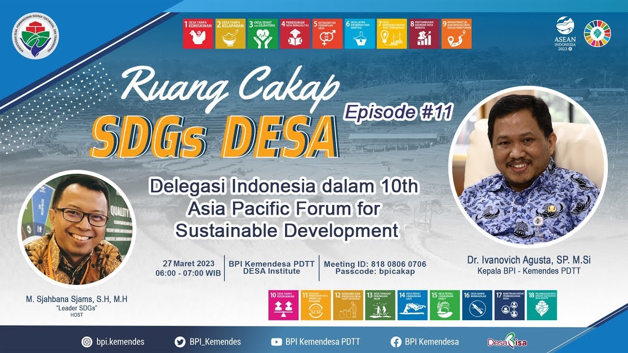 Sdgs 11 Indo Delegasi Indonesia dalam 10th Asia Pacific Forum for Sustainable ...