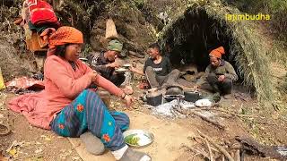 nettle soup in a goat farm || lajimbudha ||