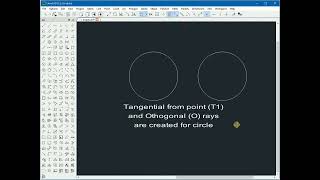 LibreCAD Visual Snap Demo
