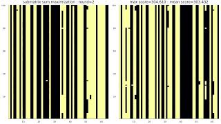 Famous The evolutionary algorithm maximizes the sum of a 32 by 32 submatrix of a 64 by 64 matrix 10 times. Wealth