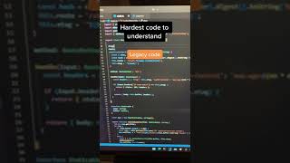 legacy code vs minified code #shorts