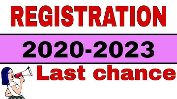 PART 1 2020-2023 REGISTRATION ||MUNGER UNIVERSITY ||