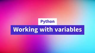 05. Working with variables in Python #python #beginners #pythoncertification #coding #education