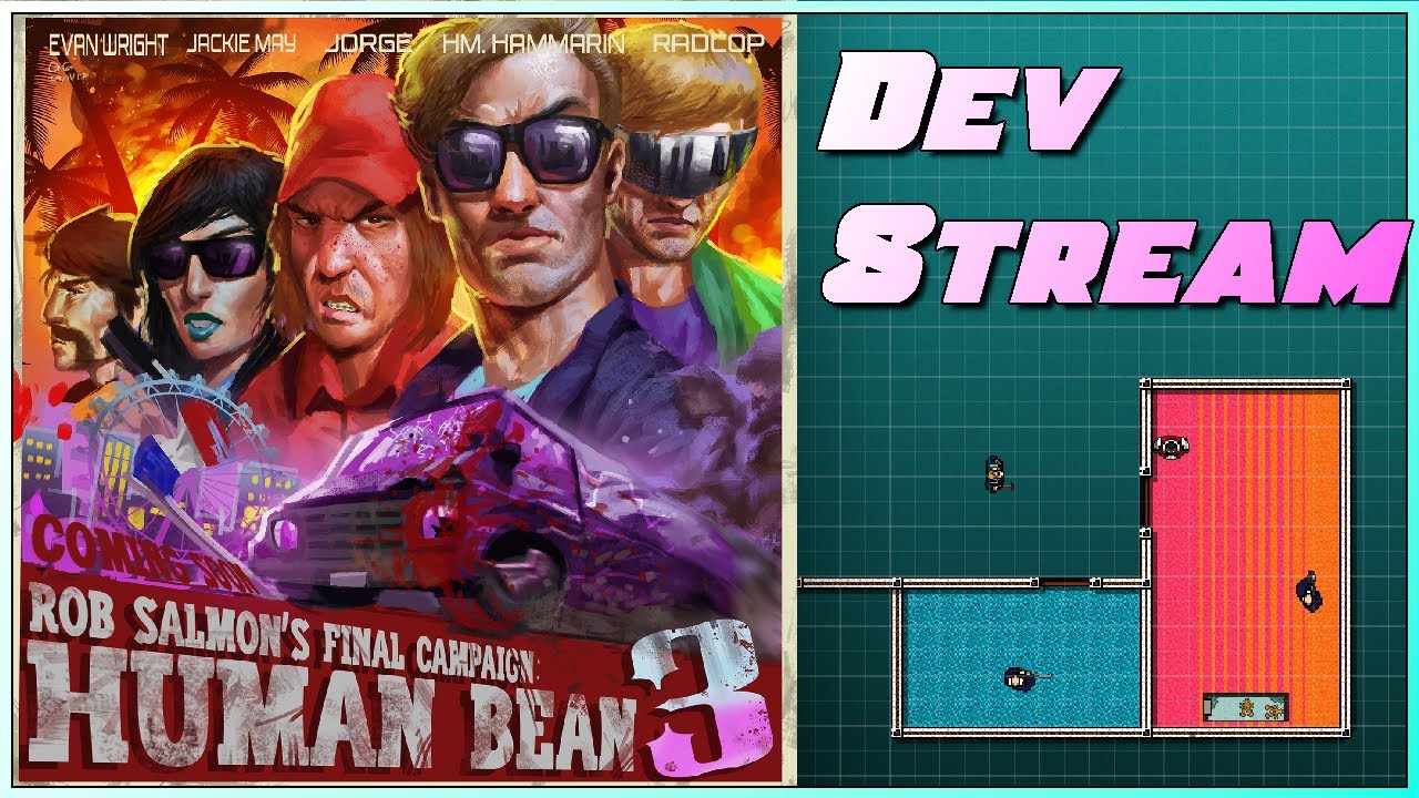 Spriting TANKS - HB3 Dev Stream (Hotline Miami 2)