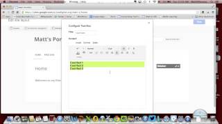 Google Sites: Adding Sidebar Items