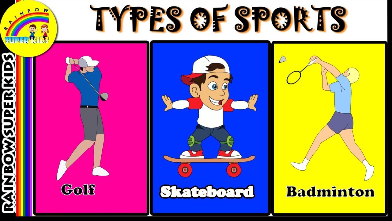 Sports Name Name Of Sports With Pictures Outdoor Activities Youtube