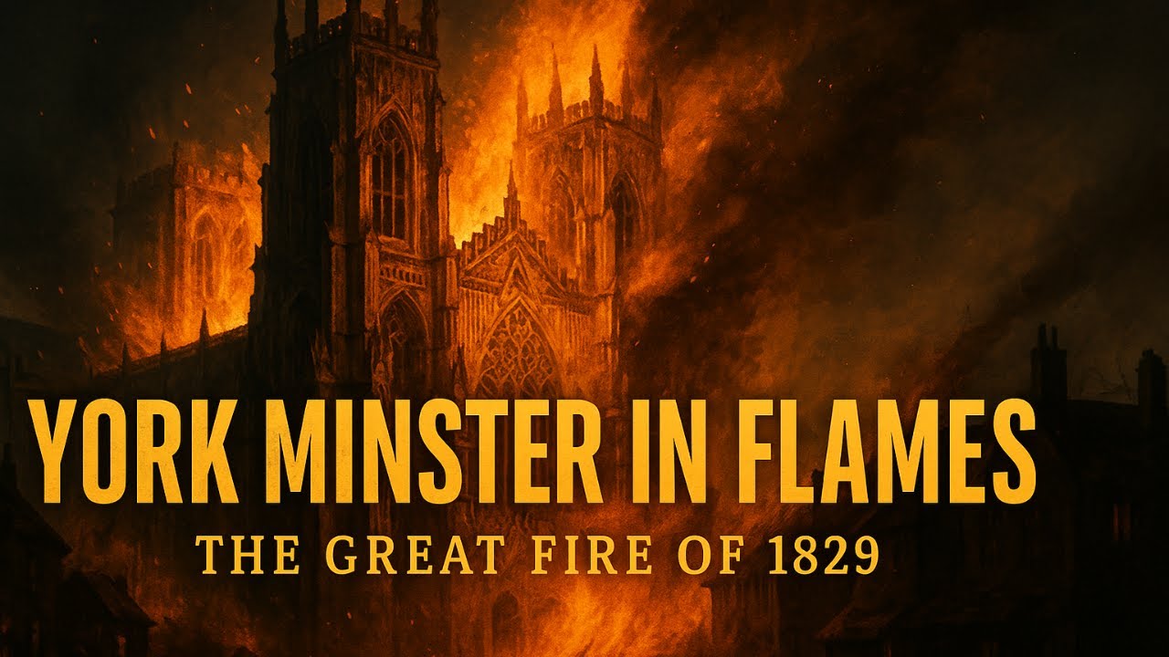 York Minster in Flames - The Great Fire of 1829