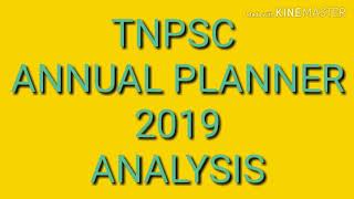 Tnpsc 2019 annual planner analysis in Tamil
