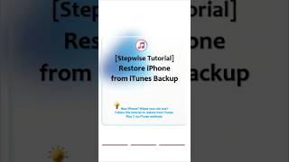 Restore Your iPhone from iTunes Backup (Step-by-Step)#itunes #iphonetricks #backupandrecovery