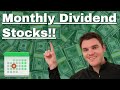 Best MONTHLY Dividend Stocks (For 2021)