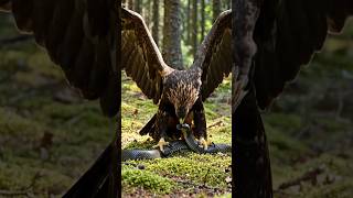 Eagle and snake fight #trendingshorts