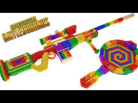 Most Creative - Build PUBG AWM Sniper And Pan With Magnetic Balls (Satisfying) - Magnetic Cube