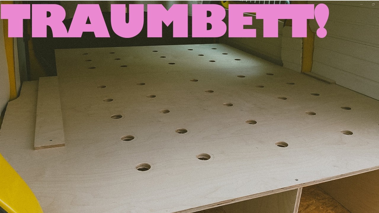 Jeder kann es NACHBAUEN! XXL CAMPER BETT für unseren T5 BUS!