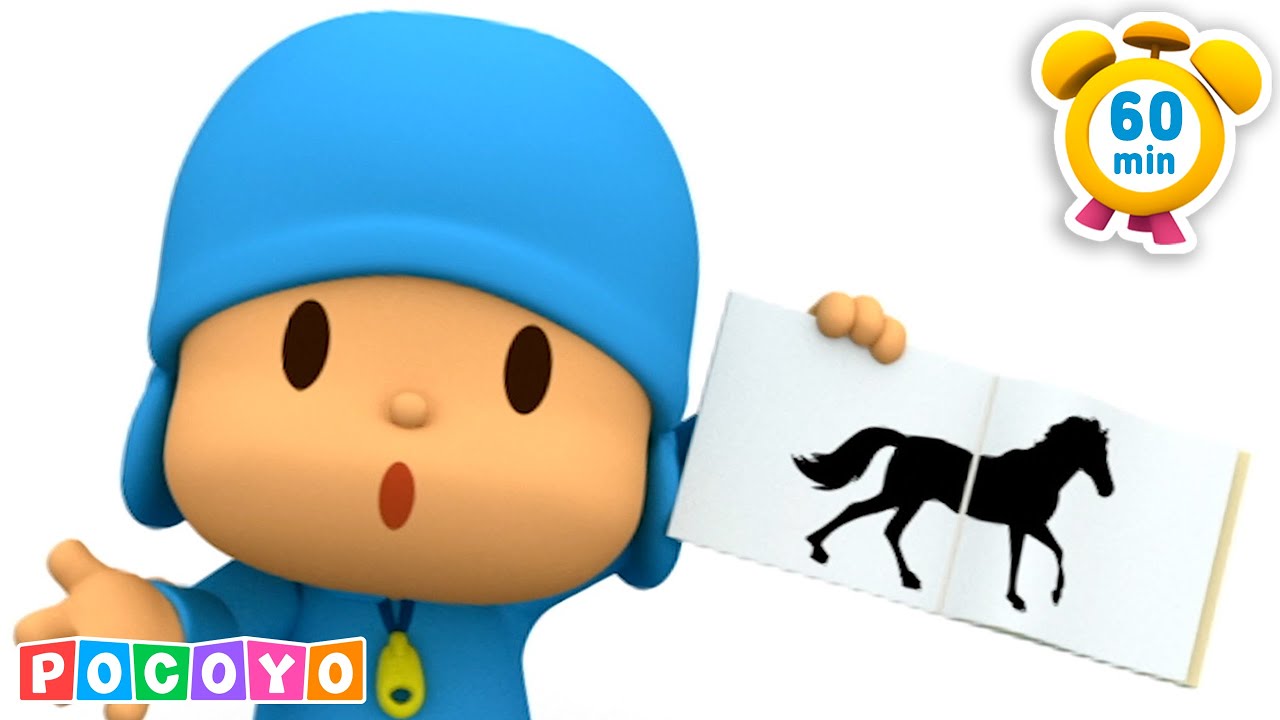 🐴🐕 Aprenda animais com o pocoyo 📚✏️ | Pocoyo 🇧🇷 Português Brasil | [90 min] DESENHOS ANIMADOS