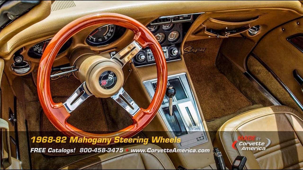 Corvette Parts 1968-1982 Mahogany Steering Wheels Made by Corvette America