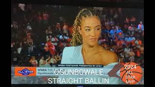 OGUNBOWALE 2024 WNBA ALL STAR GAME BALLIN