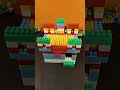Relaxing ASMR: Breaking a Colorful Open Terrace Block House 😌🏠 #lego #satisfying #shortvideo
