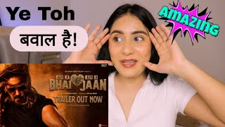 Kisi Ka Bhai Kisi Ki Jaan Trailer | Salman Khan, Venkatesh D, Pooja Hegde | Reaction | IllumiGirl