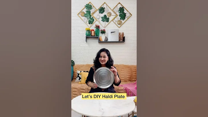 How To Make Easy & Quick Haldi Plate at Home #sunitascreativeworld #shadiwalaghardiy-5