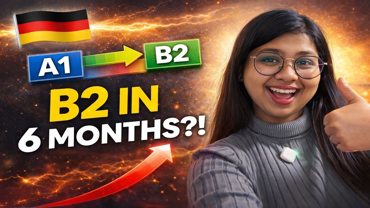 How I learned German from A1 to B2 in 6 months and reached functional fluency | Self-Study | Guide