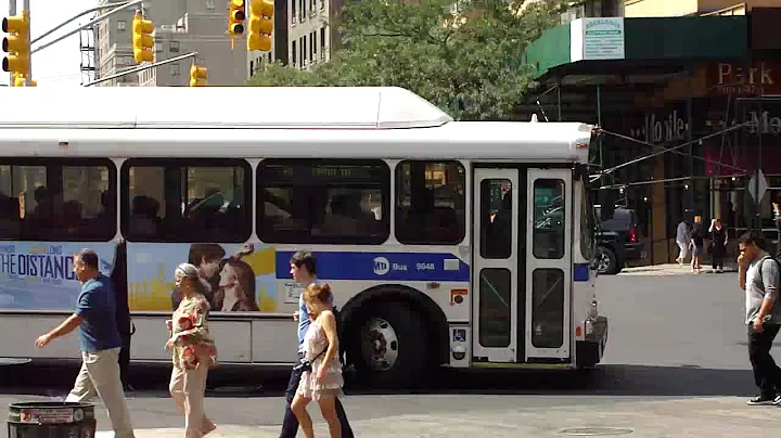 MTA New York City Bus 1999 Orion V CNG 9848 On The 2 Train Subway Shuttle @ 96th Street
