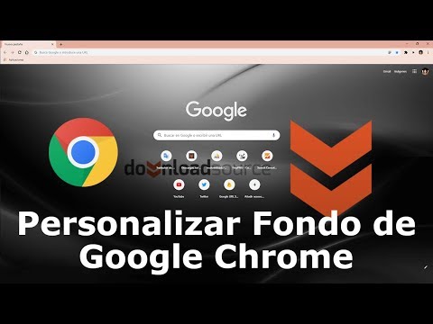 Como personalizar el fondo y colores de Google Chrome.