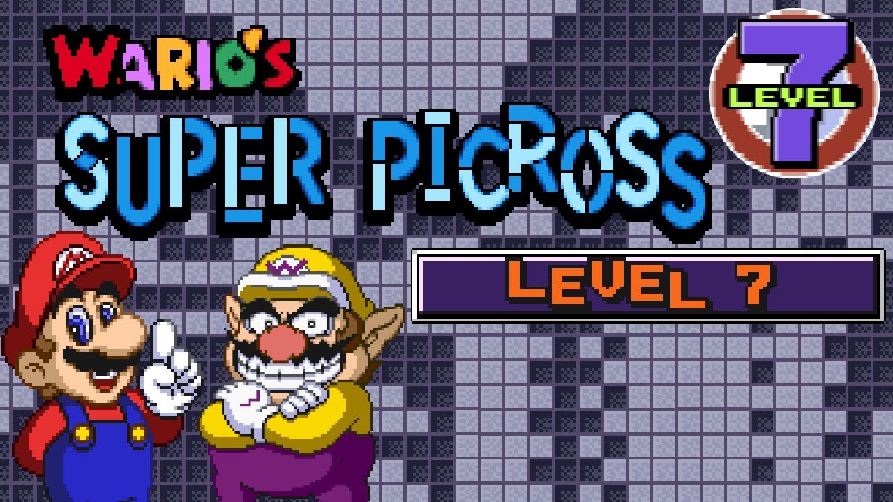 Wario Level 7 Puzzles | Mario's Super Picross (SNES) 100% Walkthrough