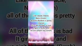 Nicki Minaj raps on the Barbie lyrics