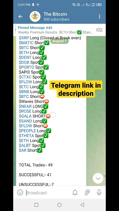 Free Crypto Signals Telegram Group l #cryptosignal #shorts #cryptoshorts #binancefutures #telegram