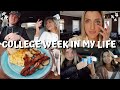 COLLEGE WEEK IN MY LIFE // a *very* realistic week + finding "balance" with productivity and rest