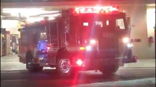 LAFD Light Force 10 & Rescue 10 Responding