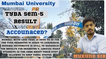 TYBA Sem-5 Results Decleared? When will Start ATKT ? BA Sem-6 Exam l Mumbai University l Mukund Sir