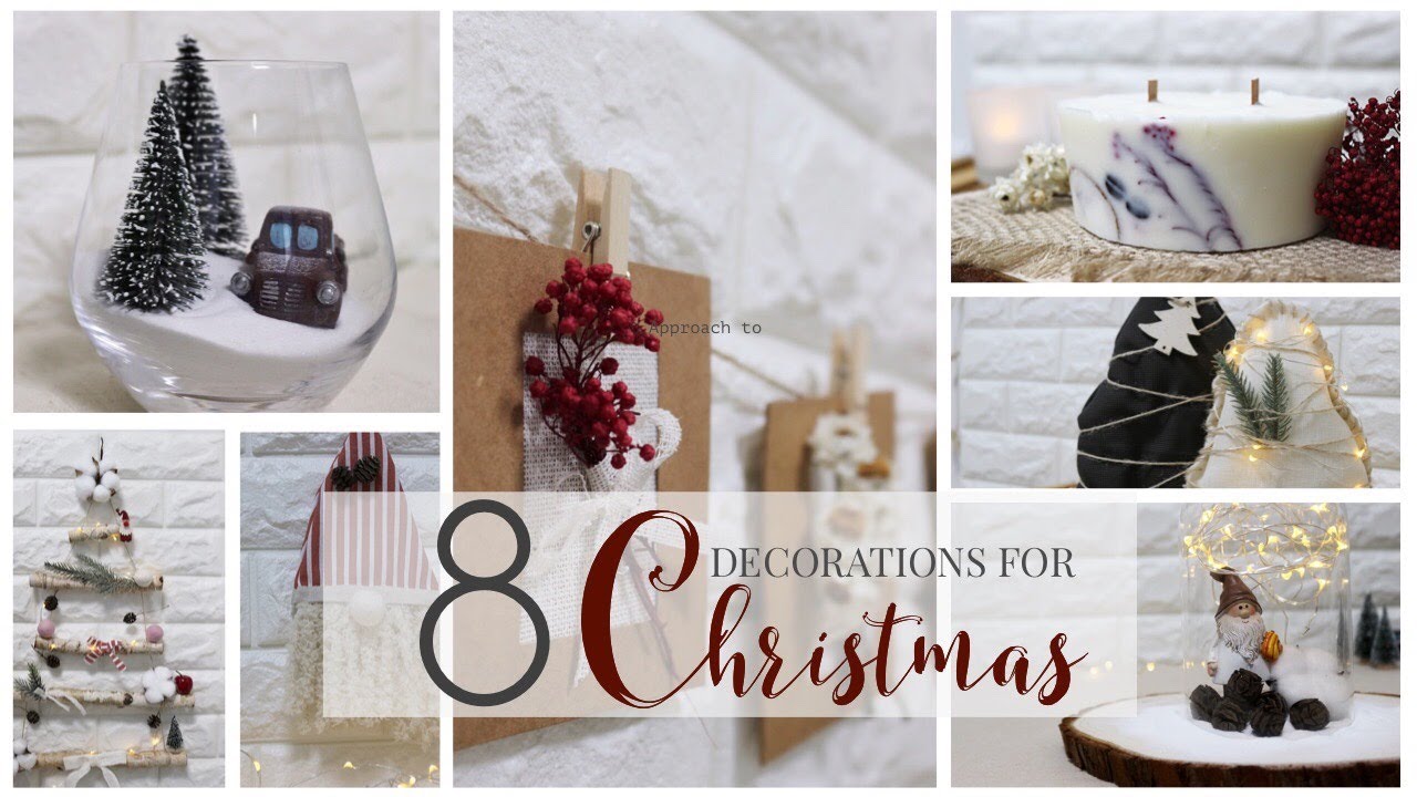 8 Cozy DIY Christmas Home Decor Ideas [SUPER QUICK VIDEO] 🎅🏻 크리스마스 인테리어 ...