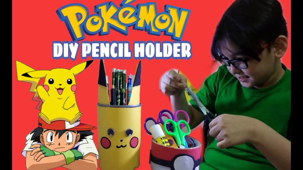 DIY POKEMON PENCIL HOLDER Ramralph TV YouTube