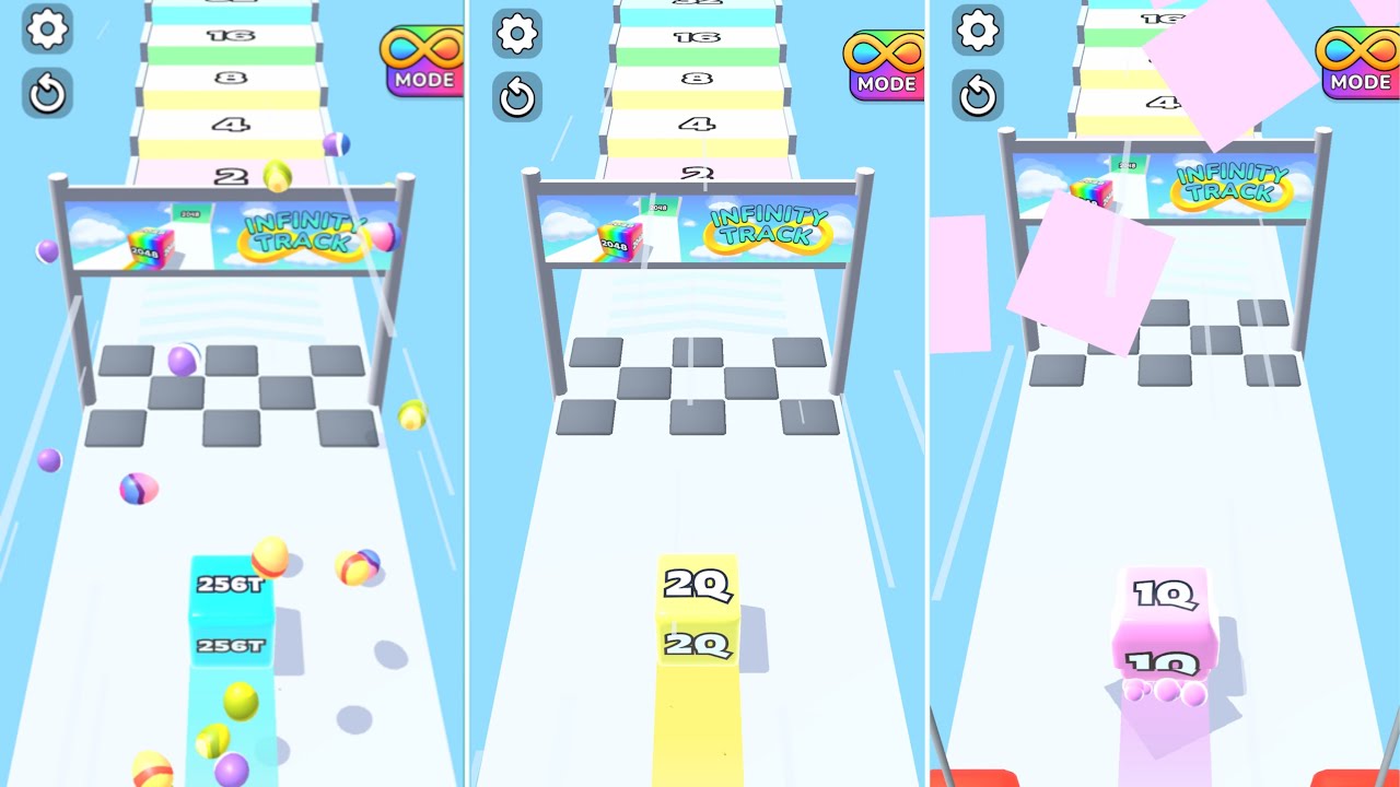 Jelly Run 2048 Triple Shape Showdown | 128M vs 4096e vs 16l | Extreme Merge Race | Part 10