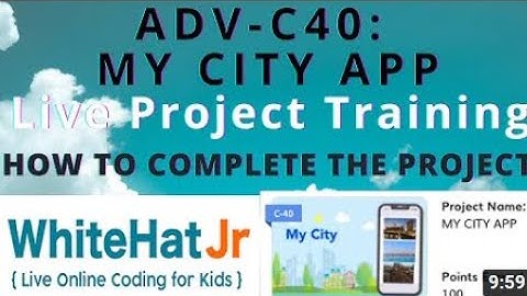 ADV-C40: MY CITY APP By Code with Nikunj Bhardwaj
