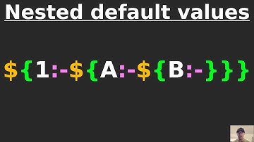Using Nested Default Variable Values in a Shell Script