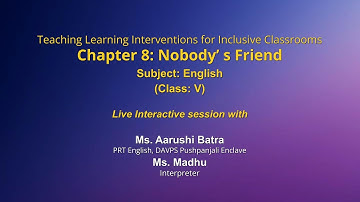 Live Interaction on PMeVIDYA : Teaching Learning Interventions for Inclusive Classrooms