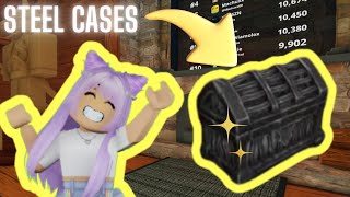 I opened EVERY steel case I had! Murderers Vs Sheriffs Duels roblox
